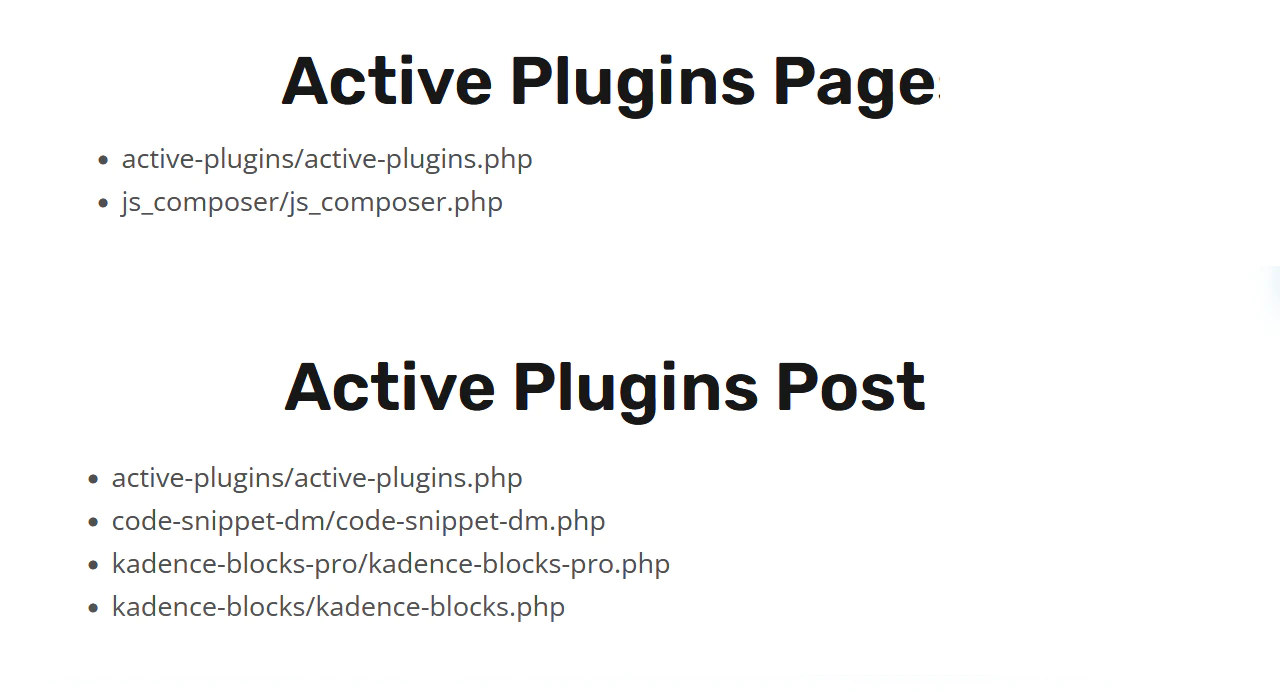 Different Plugins loaded on each post and page in wordpress 1